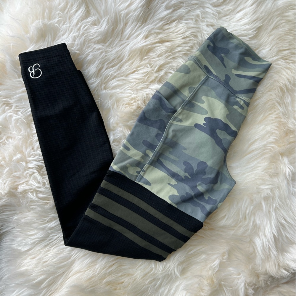 Bombshell Sportswear Pocket Thigh Highs Camo Size S
